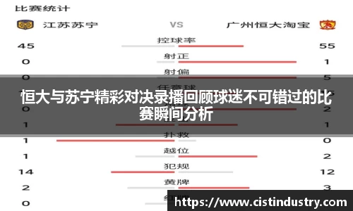 恒大与苏宁精彩对决录播回顾球迷不可错过的比赛瞬间分析