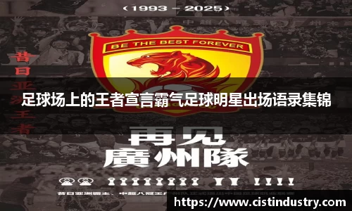 足球场上的王者宣言霸气足球明星出场语录集锦
